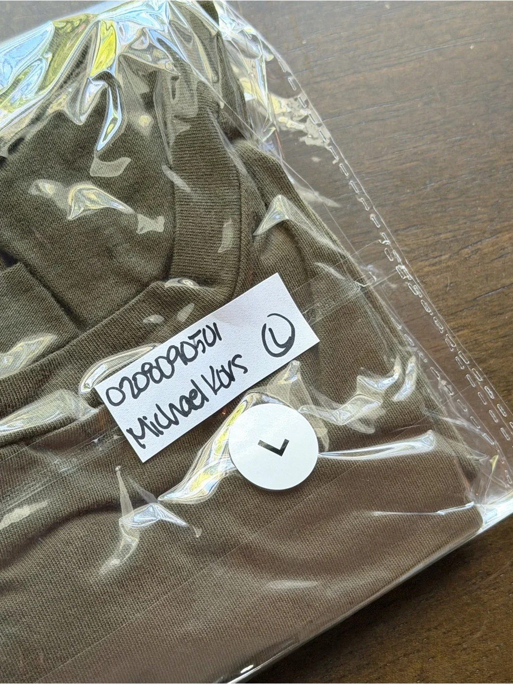 Michael Kors Olive Ruffle Sleeve Knit Top